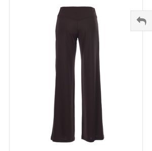 Chocolate brown jersey trousers